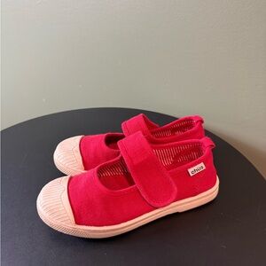 Chus Kids' Pink Canvas Sneakers with Hook-and-Loop Strap